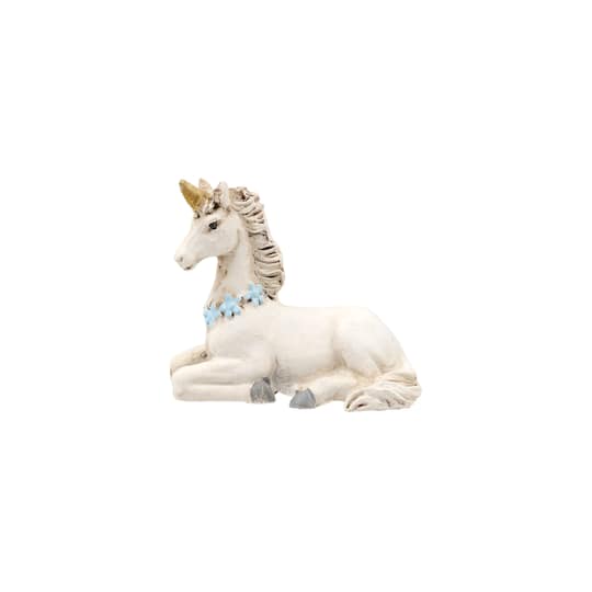 Mini White Sitting Unicorn by Make Market®